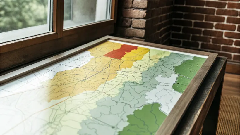Predictive mapping visualization showing forecasted gaming trends across multiple time horizons